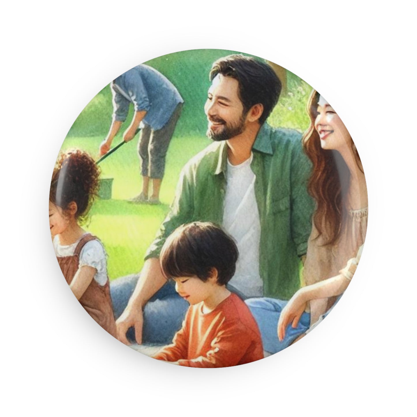 Personalized Button Magnet - Round
