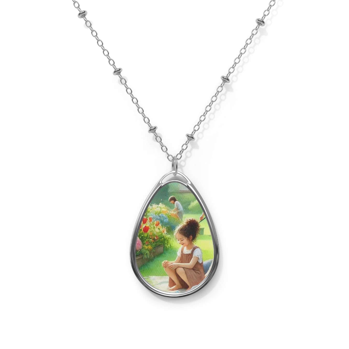 Personalized Oval Necklace