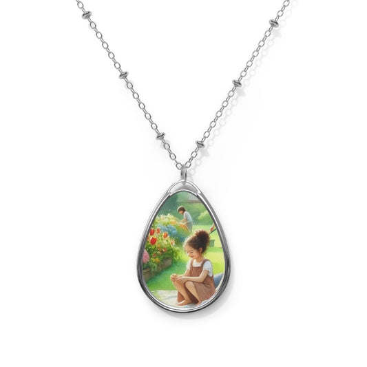 Personalized Oval Necklace