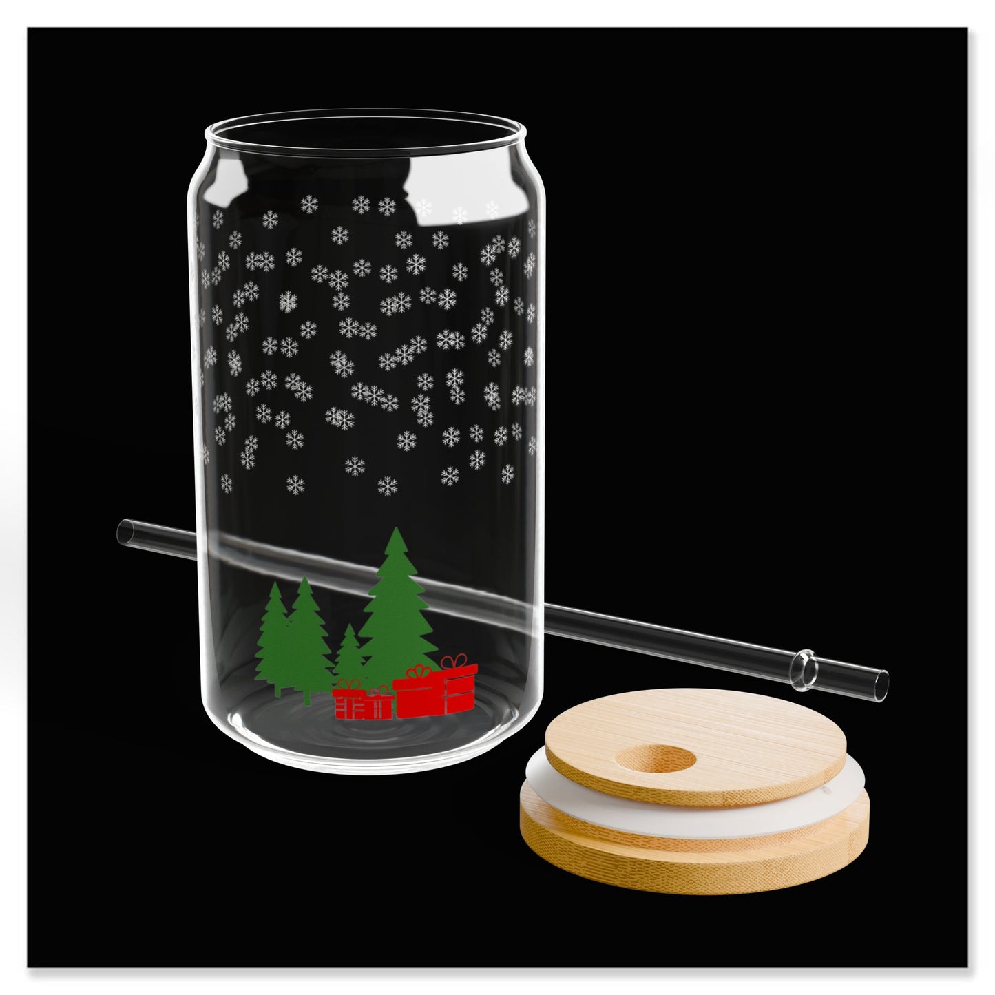 Christmas Tree Sipper Glass