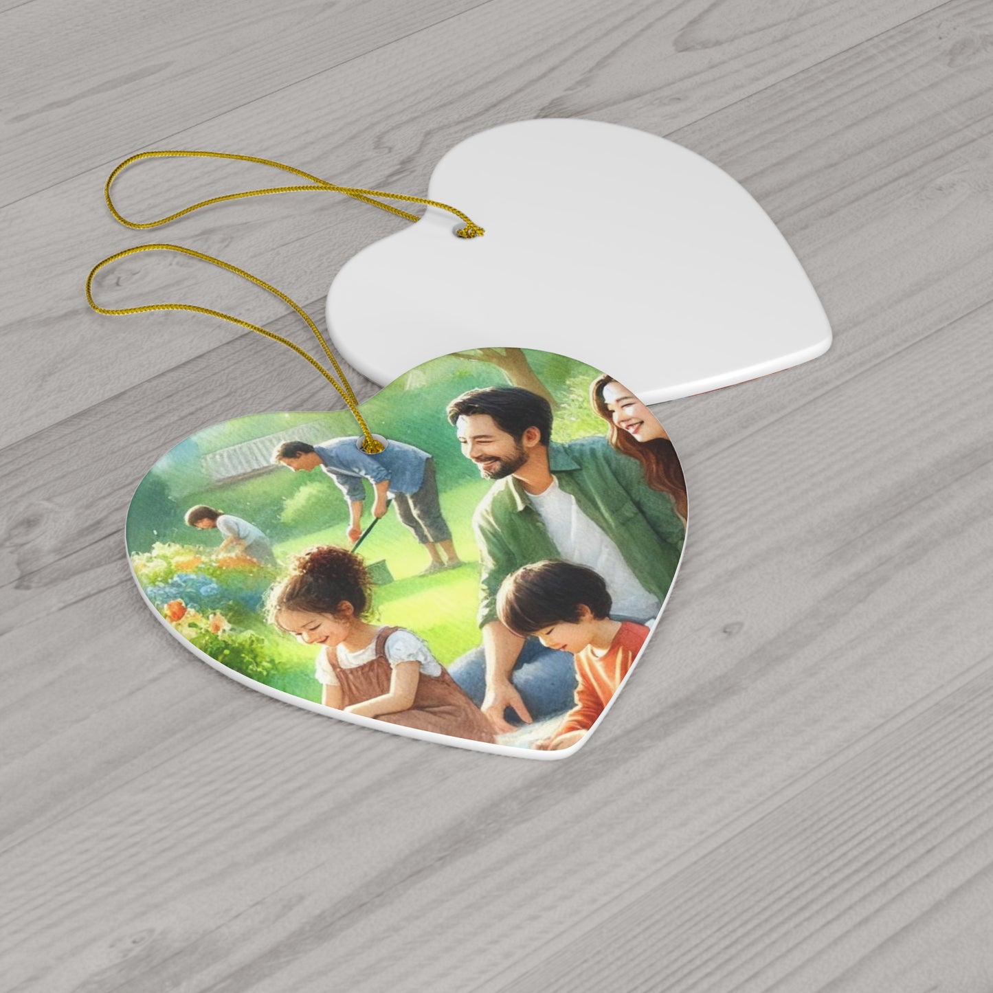 Personalized Christmas Ceramic Ornaments Set