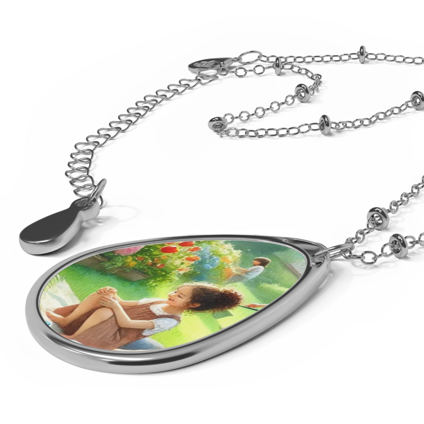 Personalized Oval Necklace