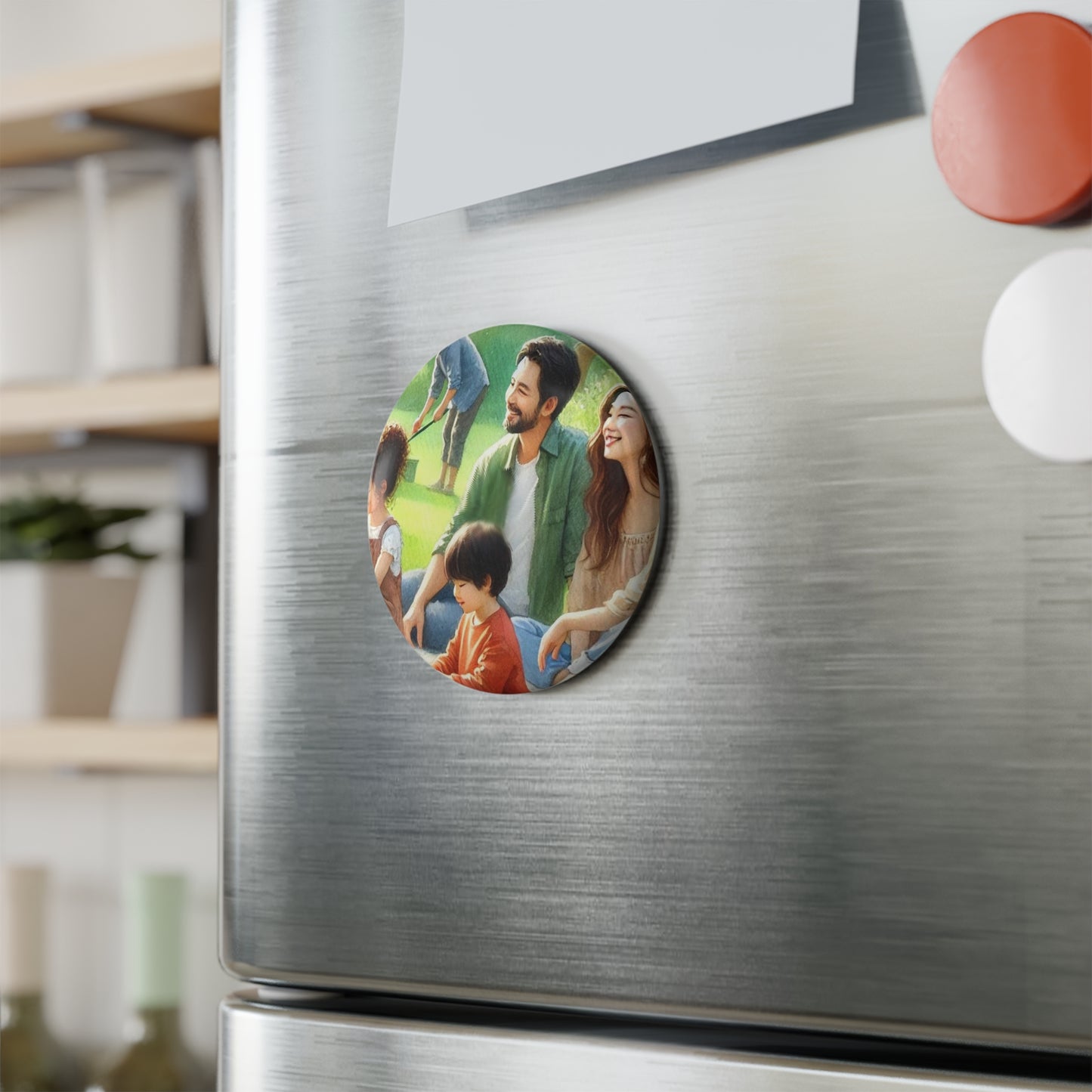 Personalized Button Magnet - Round