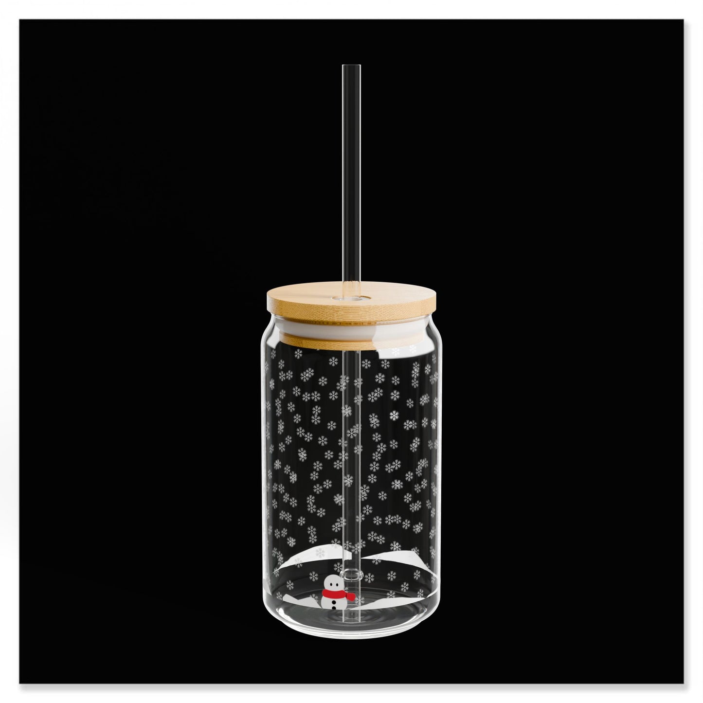 Snowman Sipper Glass