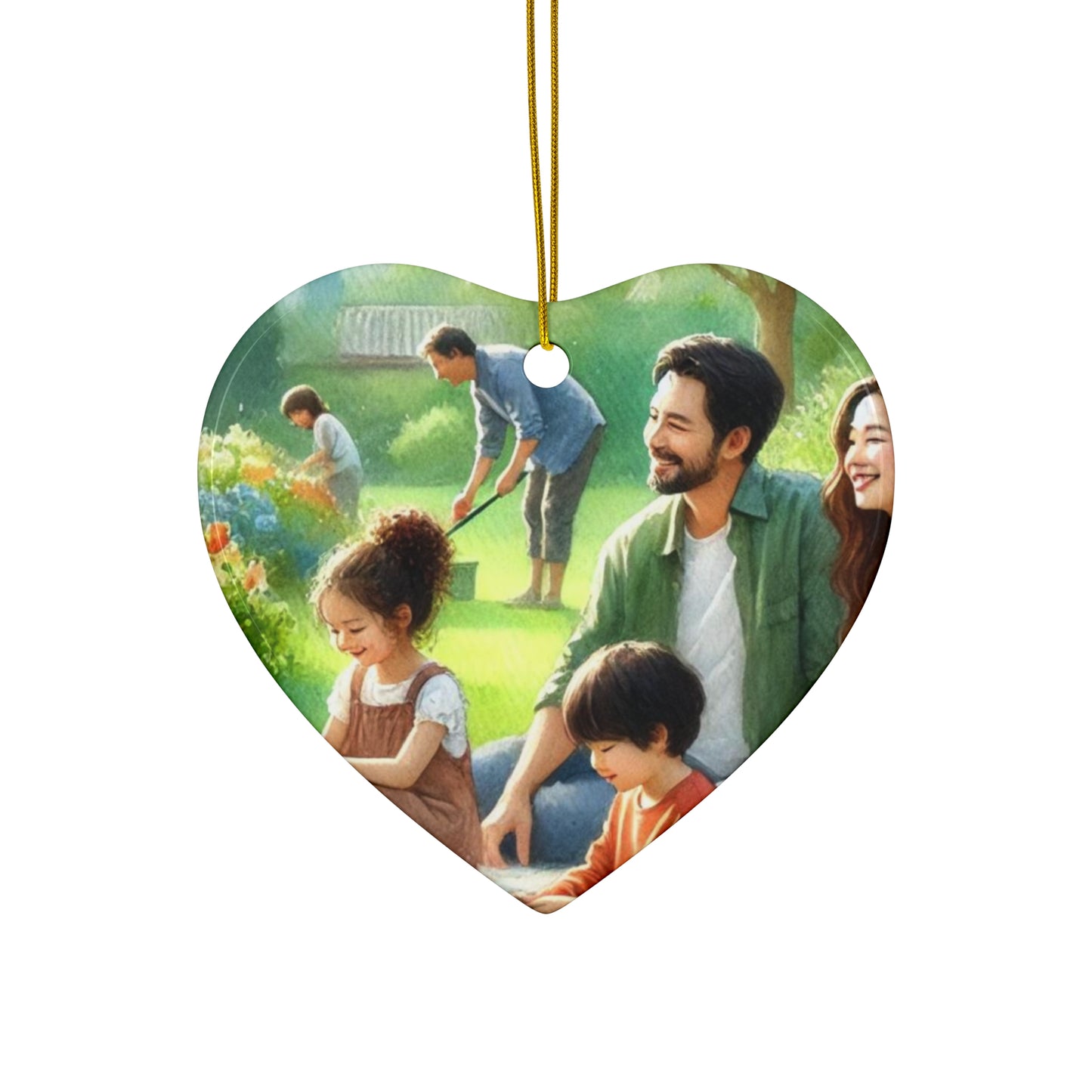 Personalized Christmas Ceramic Ornaments Set