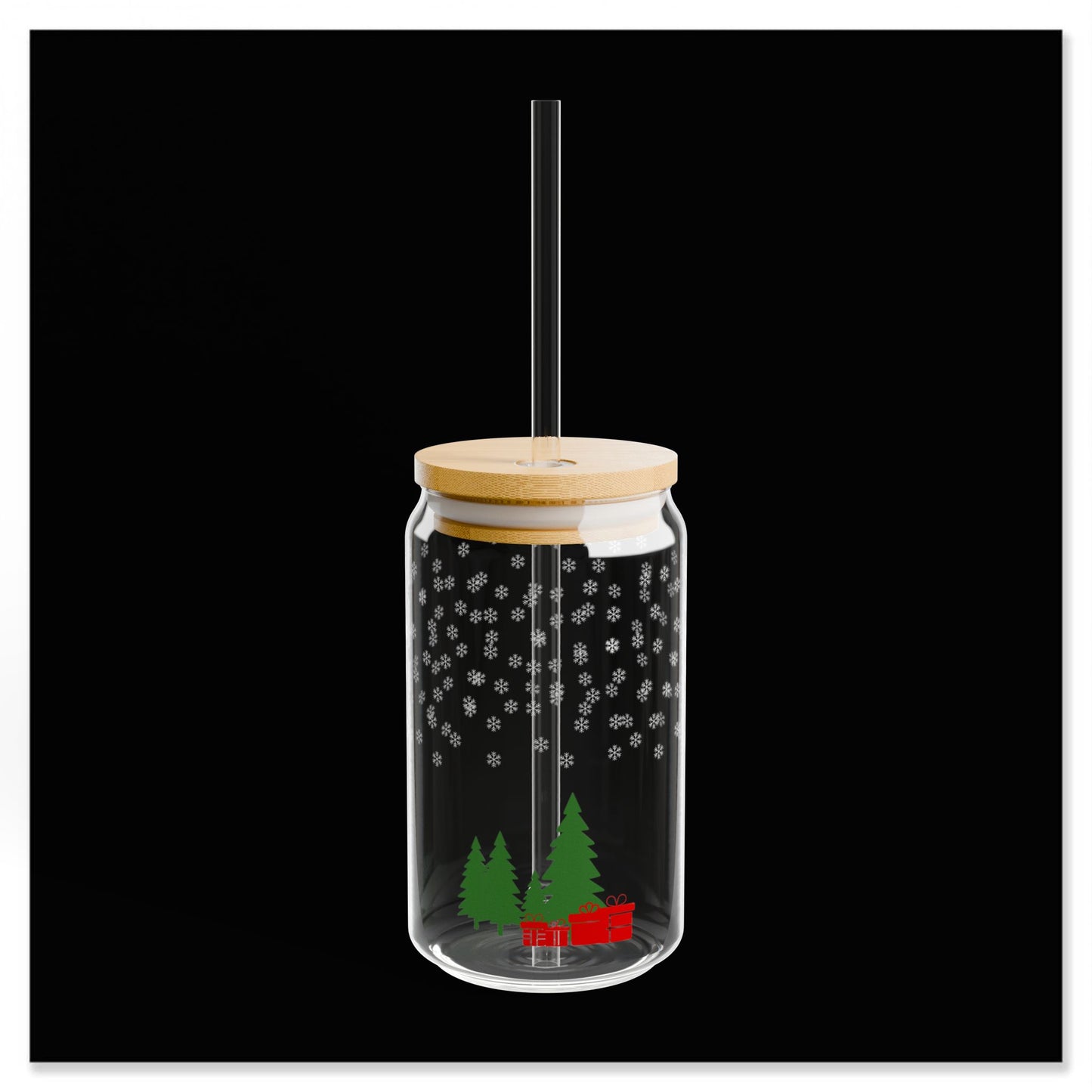 Christmas Tree Sipper Glass