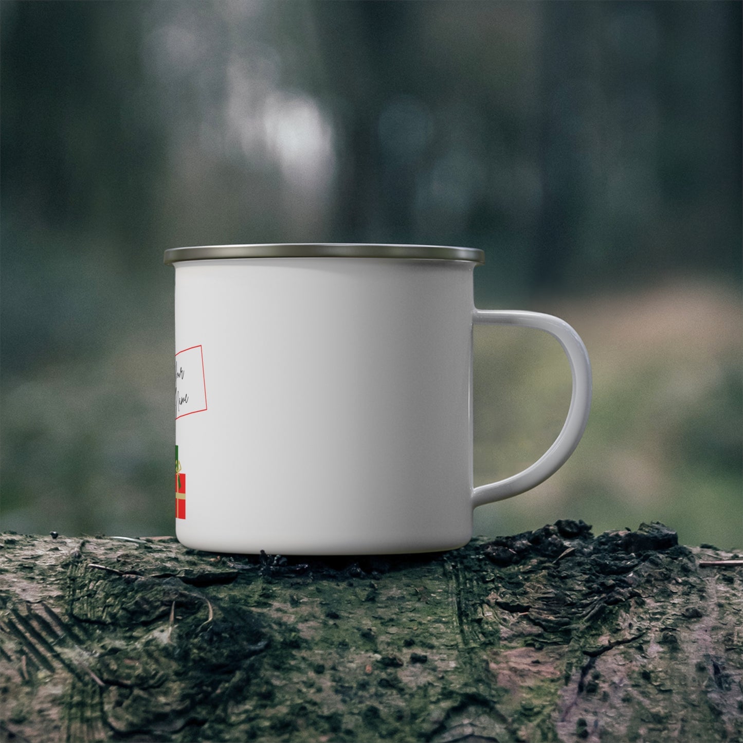 Rudolph the Reindeer Enamel Camping Mug