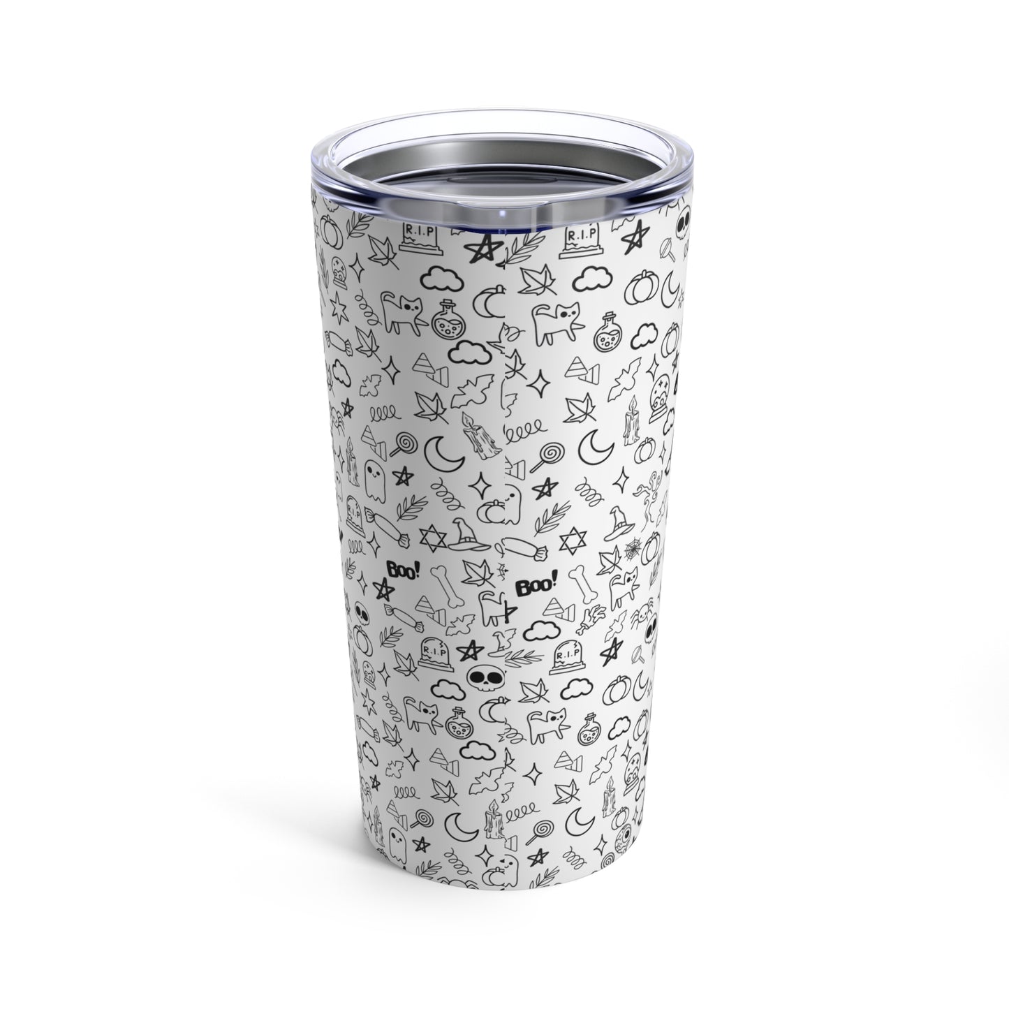 Halloween Tumbler 20oz - Spooky Drinkware, Trick or Treat Cup