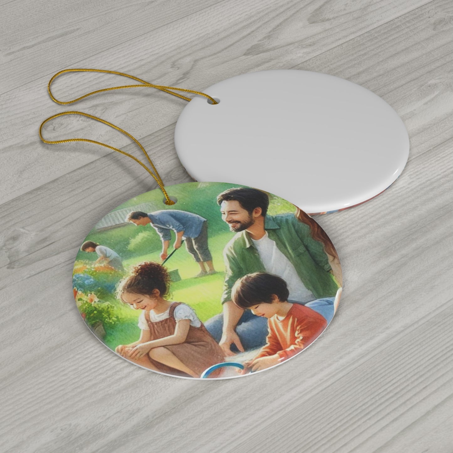 Personalized Christmas Ceramic Ornaments Set
