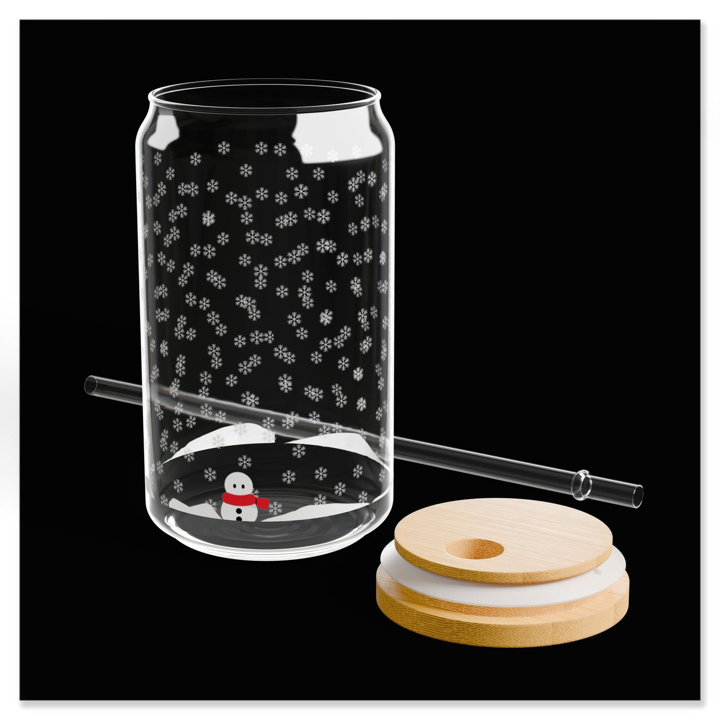 Snowman Sipper Glass